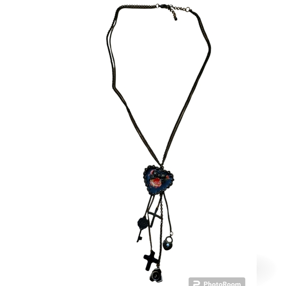 Heart Pendant with Charms - Picture 2 of 3